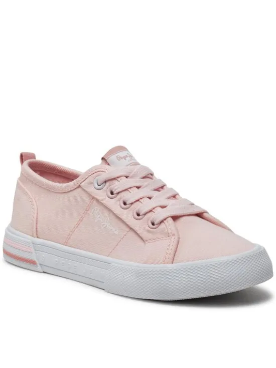 Pepe Jeans Tenisówki Brady Basic G PGS30604 Różowy