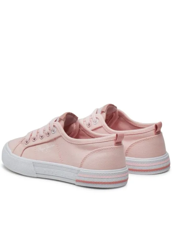Pepe Jeans Tenisówki Brady Basic G PGS30604 Różowy