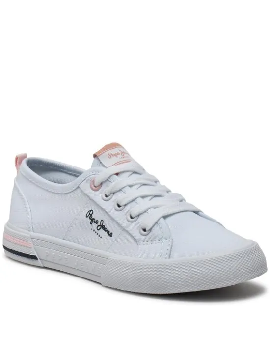 Pepe Jeans Tenisówki Brady Basic G PGS30604 Biały
