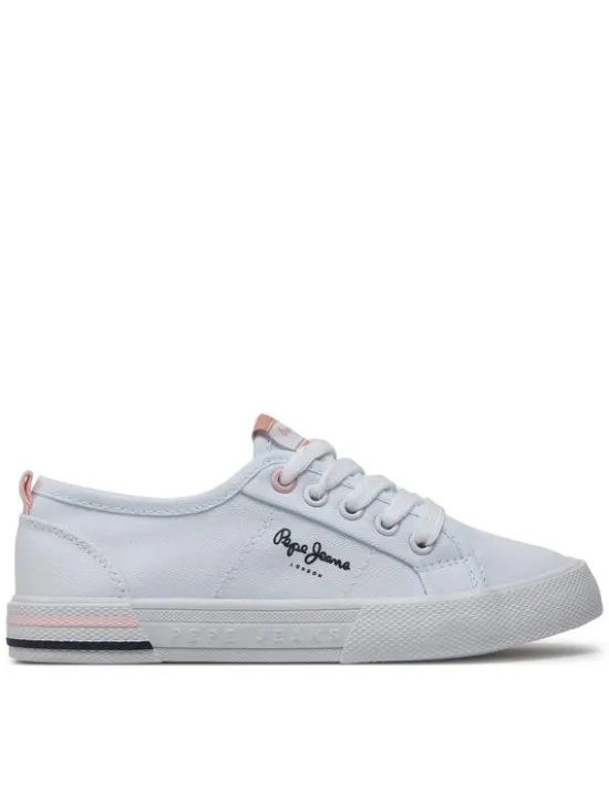 Pepe Jeans Tenisówki Brady Basic G PGS30604 Biały