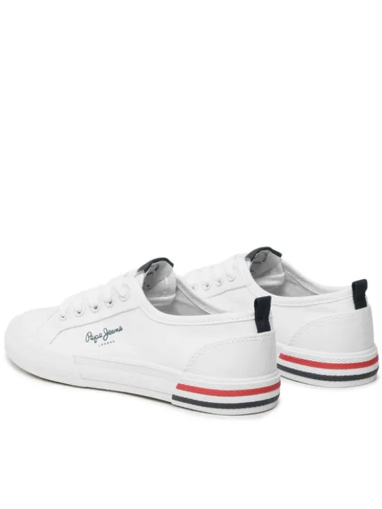 Pepe Jeans Tenisówki Brady Basic Boy PBS30549 Biały