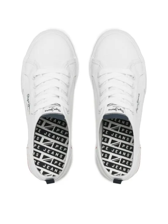 Pepe Jeans Tenisówki Brady Basic Boy PBS30549 Biały