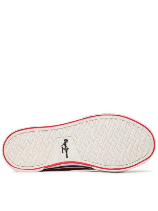 Pepe Jeans Tenisówki Brady Boy Basic PBS30527 Czerwony