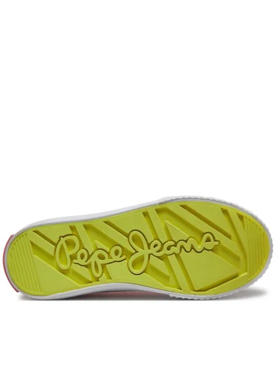 Pepe Jeans Tenisówki Ottis Basic G PGS30605 Pomarańczowy