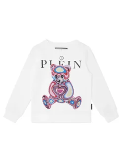 PHILIPP PLEIN Bluza 27803 Biały Regular Fit