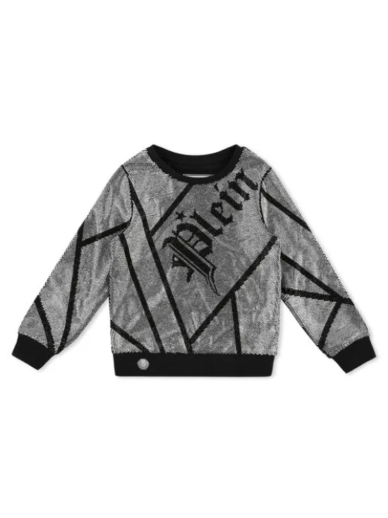 PHILIPP PLEIN Bluza 30167 Czarny Regular Fit