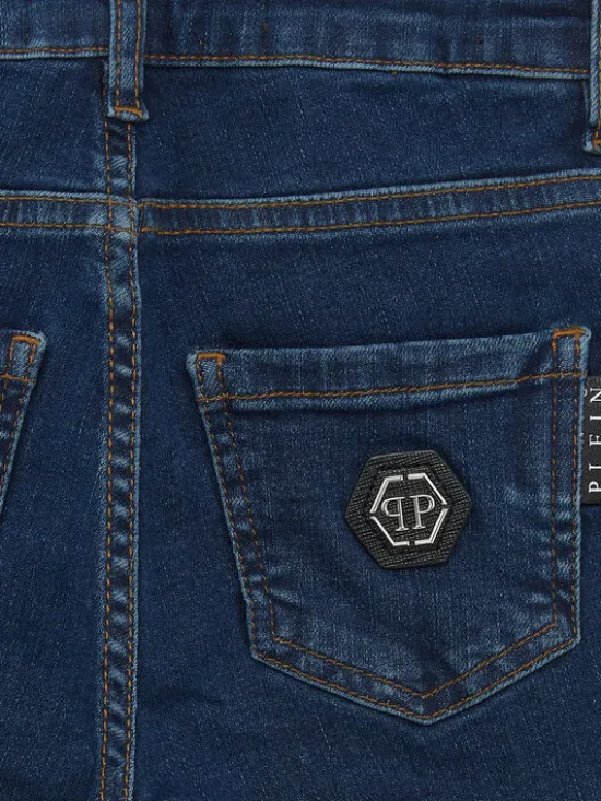 PHILIPP PLEIN Jeansy 20159 Błękitny Comfort Fit