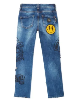 PHILIPP PLEIN Jeansy 20165 Błękitny Comfort Fit