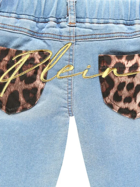 PHILIPP PLEIN Jeansy 2705 Błękitny Straight Fit