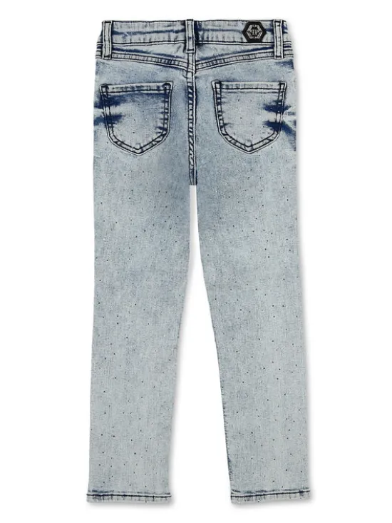 PHILIPP PLEIN Jeansy 27559 Błękitny Slim Fit