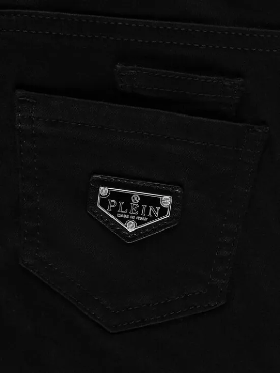 PHILIPP PLEIN Jeansy 6123 Czarny Comfort Fit