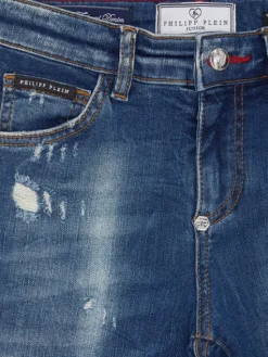 PHILIPP PLEIN Jeansy 27773 Niebieski jasny Comfort Fit