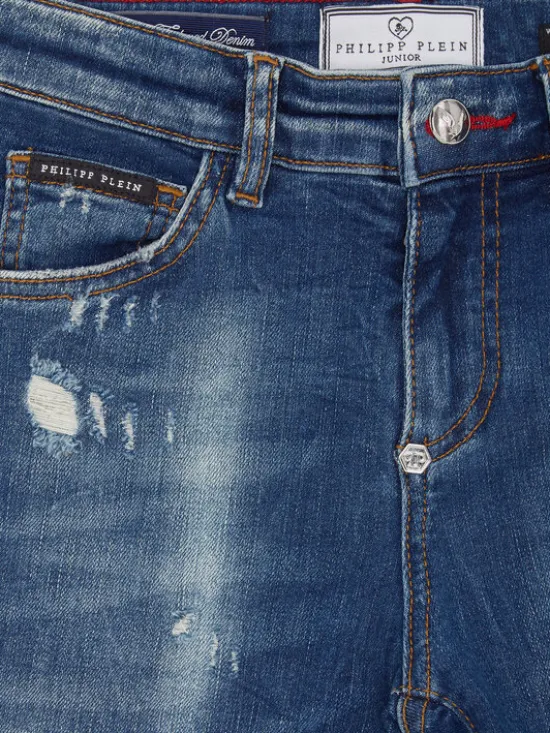 PHILIPP PLEIN Jeansy 27773 Niebieski jasny Comfort Fit