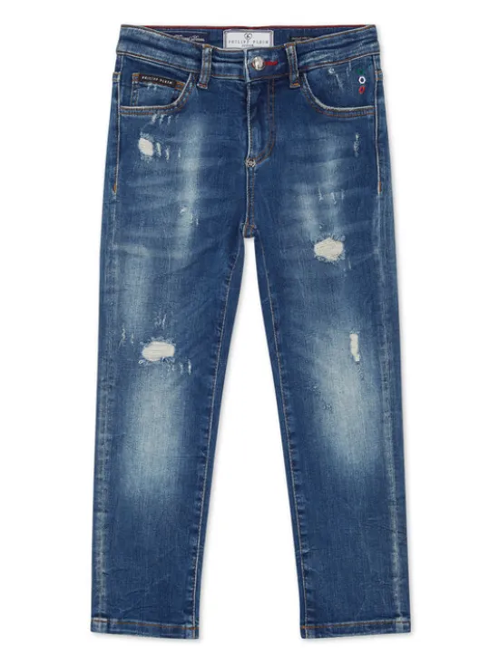PHILIPP PLEIN Jeansy 27773 Niebieski jasny Comfort Fit