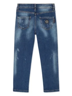 PHILIPP PLEIN Jeansy 27773 Niebieski jasny Comfort Fit