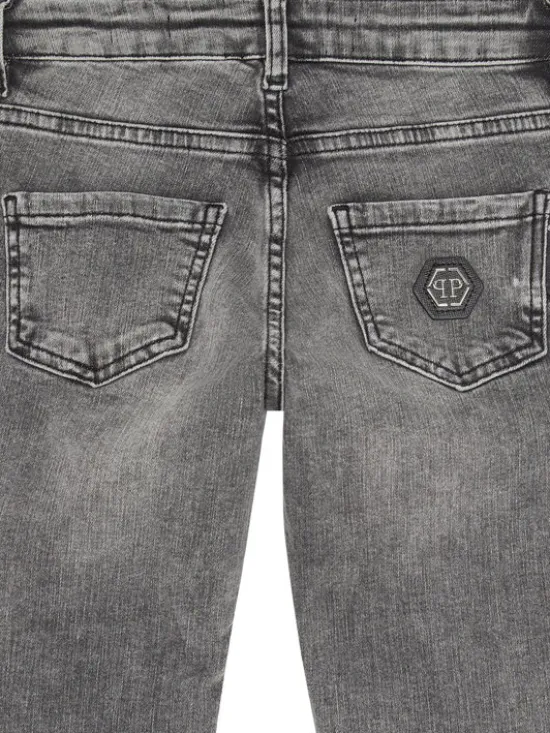 PHILIPP PLEIN Jeansy 20159 Szary Comfort Fit