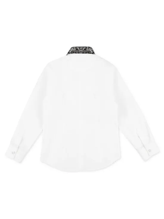 PHILIPP PLEIN Koszula 7943 Biały Basic Fit