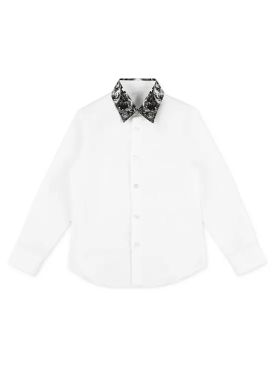 PHILIPP PLEIN Koszula 7943 Biały Basic Fit