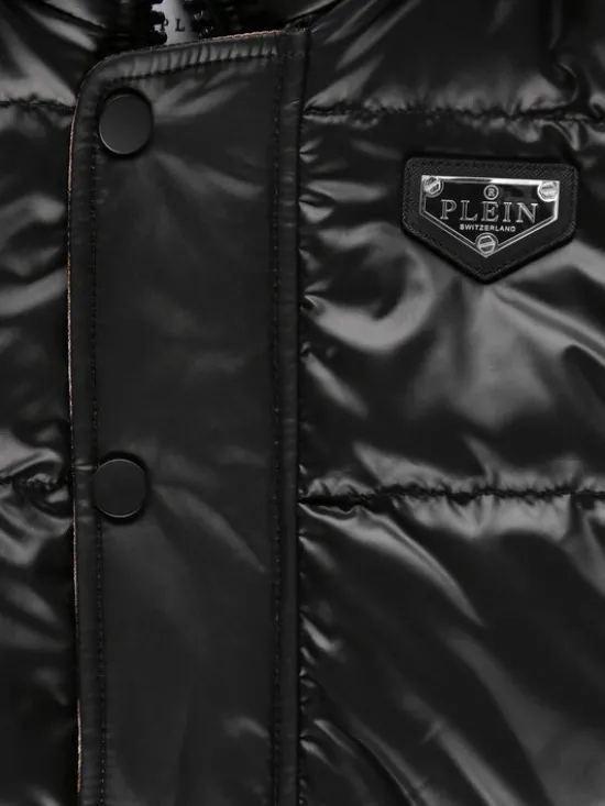 PHILIPP PLEIN Kurtka puchowa 4937 Czarny Regular Fit