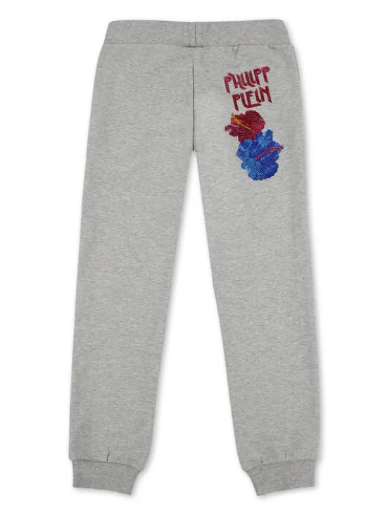 PHILIPP PLEIN Spodnie dresowe 30366 Beżowy Jogger Fit