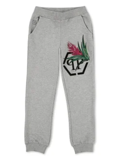 PHILIPP PLEIN Spodnie dresowe 30366 Beżowy Jogger Fit
