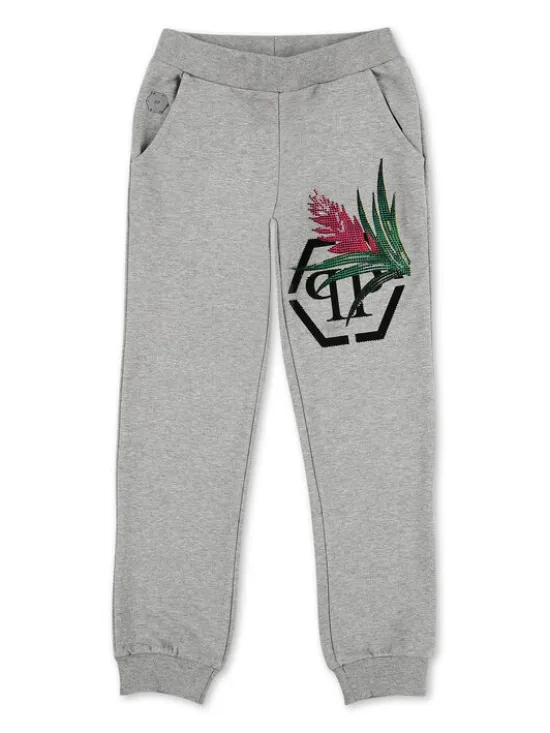 PHILIPP PLEIN Spodnie dresowe 30366 Beżowy Jogger Fit