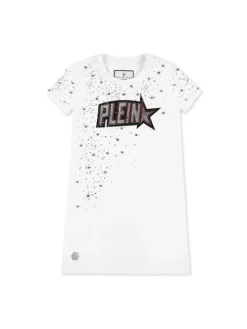 PHILIPP PLEIN Sukienka koszulowa 27723 Biały Comfortable Fit