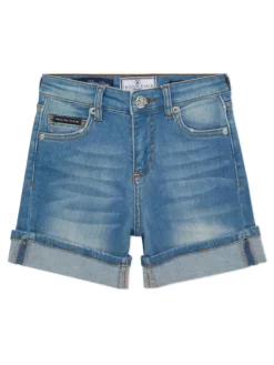 PHILIPP PLEIN Szorty jeansowe 28123 Błękitny Basic Fit