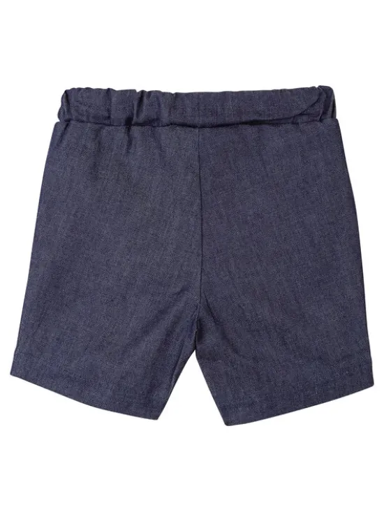 PHILIPP PLEIN Szorty materiałowe 30292 Niebieski jasny Basic Fit