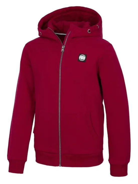 PITBULL Bluza Hilltop Junior Bordowy Regular Fit