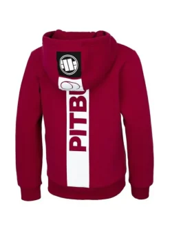 PITBULL Bluza Hilltop Junior Bordowy Regular Fit