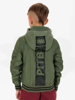 PITBULL Kurtka przejściowa Kurtka Zielony Regular Fit