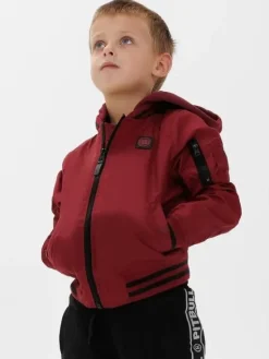 PITBULL Kurtka przejściowa Kurtka Bordowy Regular Fit