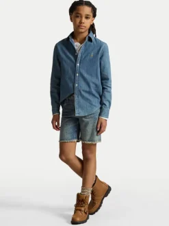 Polo Ralph Lauren Koszula jeansowa 323713843001 Niebieski Regular Fit