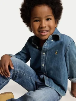Polo Ralph Lauren Koszula jeansowa 322713843001 Niebieski Regular Fit