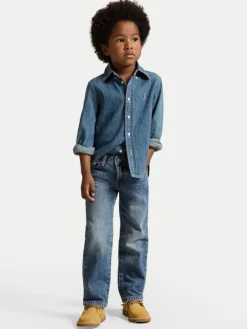 Polo Ralph Lauren Koszula jeansowa 322713843001 Niebieski Regular Fit
