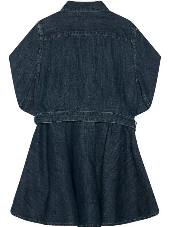 Polo Ralph Lauren Sukienka codzienna Denim Shirtd 313698860001 Granatowy Regular Fit