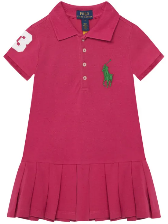 Polo Ralph Lauren Sukienka codzienna 312A95975001 Różowy Regular Fit