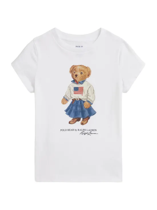 Polo Ralph Lauren T-Shirt 312A98403001 Biały Regular Fit