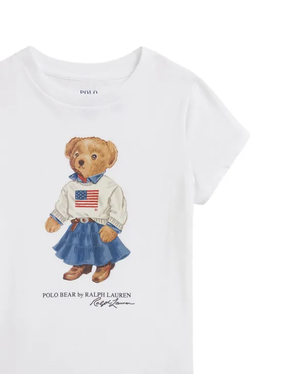Polo Ralph Lauren T-Shirt 312A98403001 Biały Regular Fit