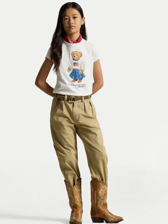 Polo Ralph Lauren T-Shirt 313A98403001 Biały Regular Fit
