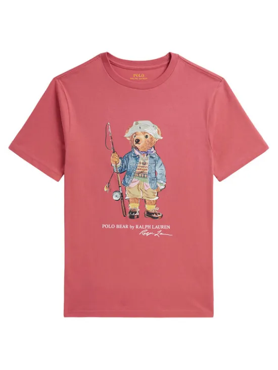Polo Ralph Lauren T-Shirt 323B18890003 Czerwony jasny Regular Fit