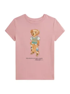 Polo Ralph Lauren T-Shirt 313B20033001 Różowy jasny Regular Fit