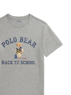 Polo Ralph Lauren T-Shirt 323B27334001 Szary Regular Fit