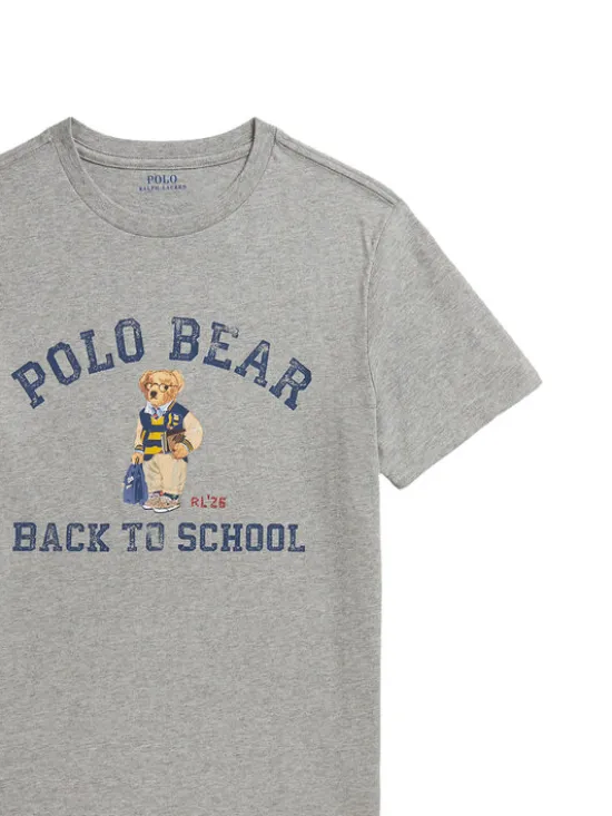 Polo Ralph Lauren T-Shirt 323B27334001 Szary Regular Fit