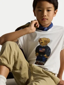 Polo Ralph Lauren T-Shirt 323P00508001 Biały Regular Fit