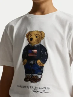 Polo Ralph Lauren T-Shirt 323P00508001 Biały Regular Fit