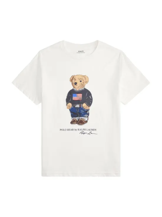 Polo Ralph Lauren T-Shirt 323P00508001 Biały Regular Fit