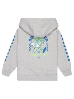 Quiksilver Bluza Graphic Zips EQKFT03407 Szary Regular Fit