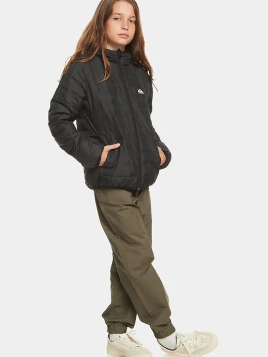 Quiksilver Kurtka przejściowa Scalyreversible Jckt EQBJK03276 Czarny Regular Fit